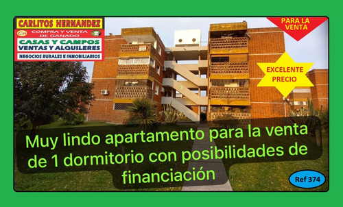 Ref 374) V - * * Muy Lindo Apartamento De 1 Dormitorio Para La Venta Por Calle Durazno Y Con Posibilidades De Financiación