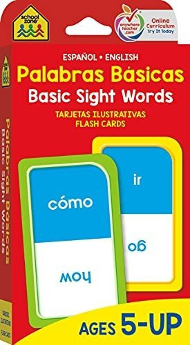 Libro : School Zone - Bilingual Basic Sight Words Flash... 