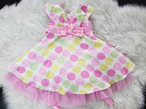 Vestido De Bebe Niña Fiesta Hermoso T2 Marca Americana 