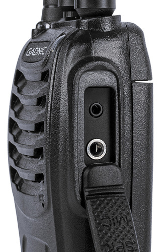 Kit X 6 Handy Radio Gadnic Uhf Walkie Talkie 16ch Vox + Auriculares Color Negro Manos Libres