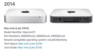 Mac Mini Intel Core I7 Ssd Ram 16gb