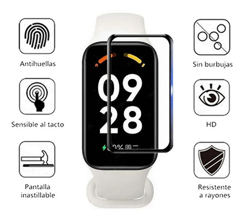 Película 3d P/ Xiaomi Smart Mi Band 9 Active Kit 2 Unidades