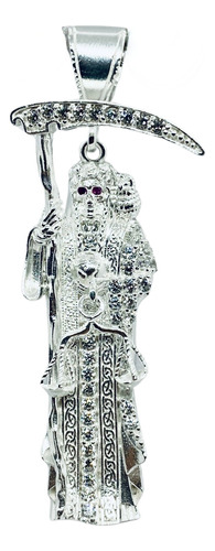 Dije De La Santa Muerte Con Piedra Grande Mod7 (dplata)