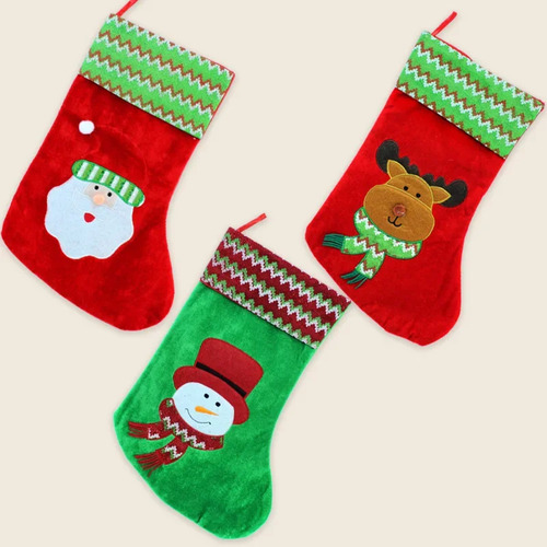 Bolsas De Regalo De Calcetines Navideños Con Muñeco De Nieve