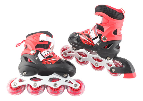 Patines Flashing Wheel, 2 En 1, 4 Tamaños Ajustables