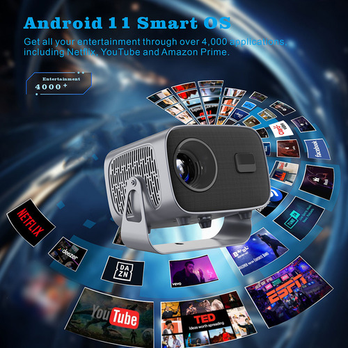 Proyector Proyector Smart 4k Usb2.0 Pequeño Y Portátil