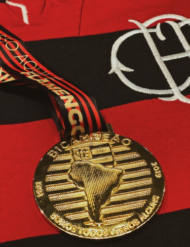 Pack Com 2 Medalhas Flamengo Campeão Libertadores 2019