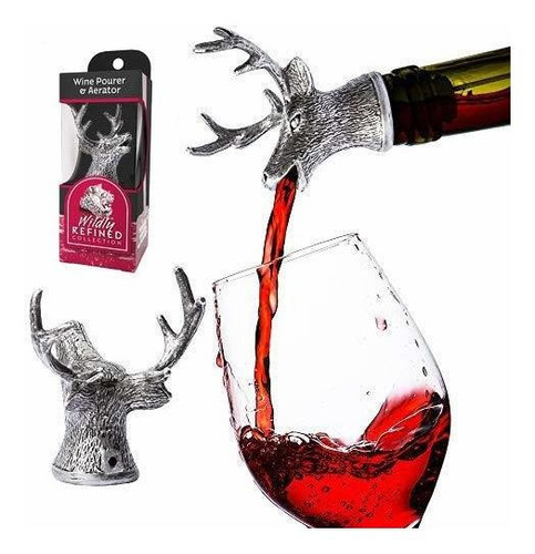 Stainless Steel Animal Wine Aerator Liquor Pourer Deer 9