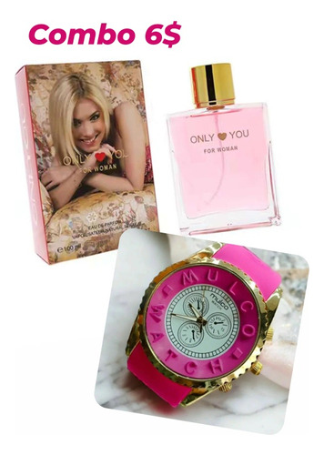 Combo Reloj Más Perfume Al Mayor 