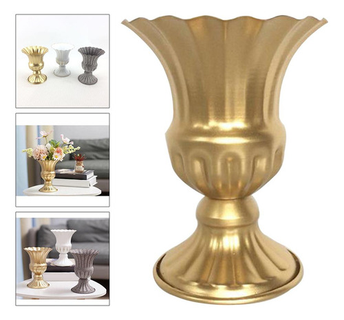 Maceta De Hierro De Metal Retro Florero Opción 2-oro Multi