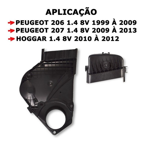 Kit Capa Da Correia Dentada Peugeot 206 207 Hoggar 1.4 8v