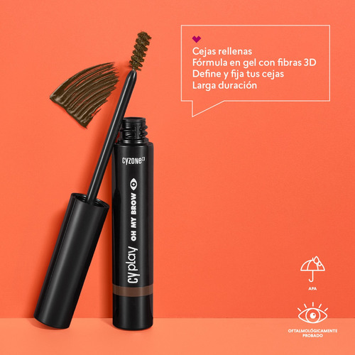 Cyzone Máscara Oh My Brow Cyplay, Dark Brown, 4g.