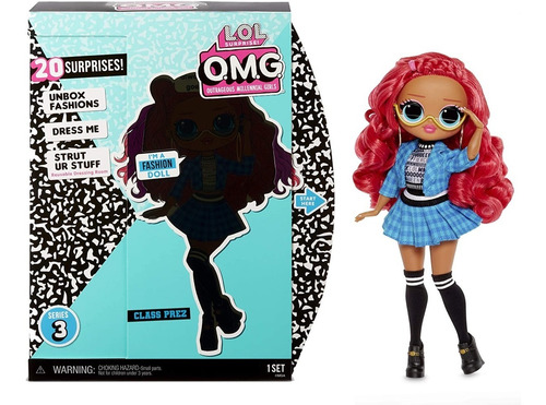 Lol Omg Serie 3 Muñeca Class Prez Con 20 Sorpresas Fashion