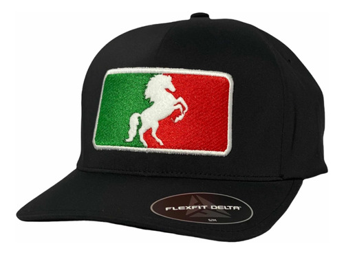 Gorra Flexfit Delta Liga De Caballos Tricolor Negro