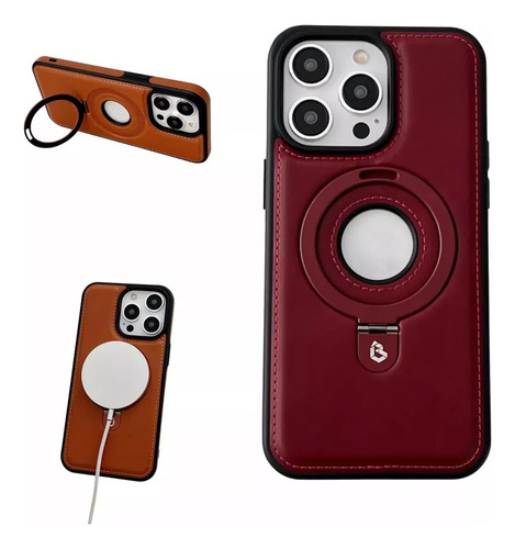 Funda De Cuero Invisible Para iPhone Funda De Cuero Magnética
