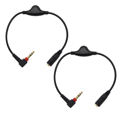 2 Cables De Extensin De Audio Macho A Hembra De 0.138in, Cab