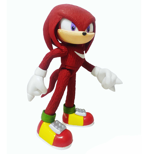 Figura Juguete Knuckles Sonic Boom Nudillos Rojo Con Luz Led