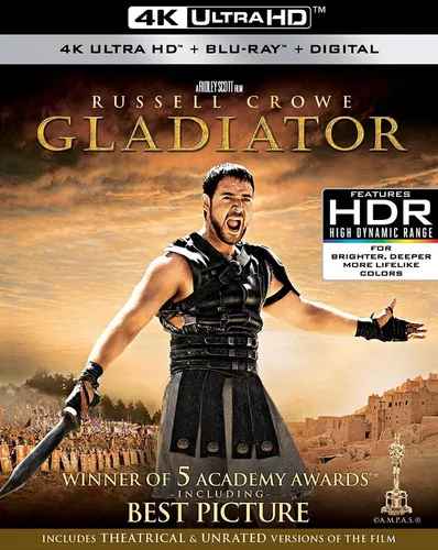 Gladiador Gladiator Russell Crowe Pelicula 4k Uhd + Blu-ray