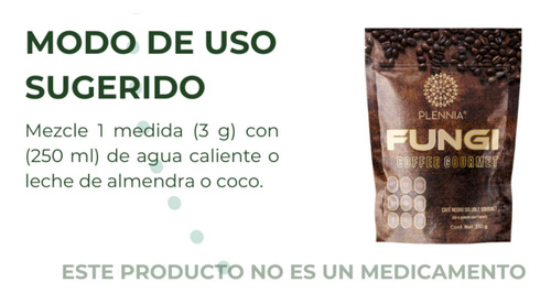 Café Soluble Plennia Hongos Adaptógenos Para Diabetes Y Mas