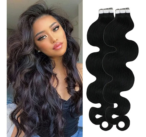 Extensiones Cabello 14in Negro Natural 100gr