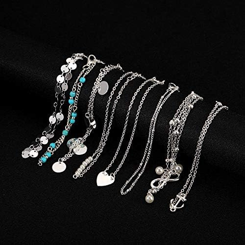 Softones 16 Piezas Pulseras De Tobillo Para Mujeres Niñas Or