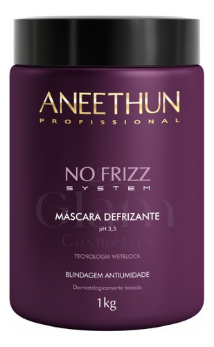 No Frizz Aneethun Kit Profissional Shampoo E Mascara Lançam