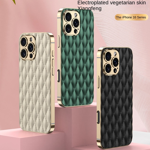 Funda De Cuero Galvanizado For iPhone Carcasa Dura A Prueb