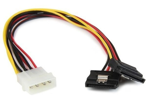 Cable Sata Recto Startech 4-pin Molex - 2x Sata 15-pin 30cm