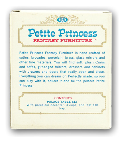 Ideal Petite Princess Fantasy Furniture Palace Table Set