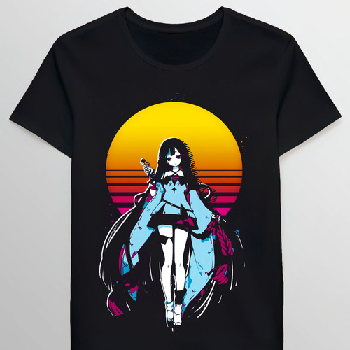 Remera Honkai Impact Mushoku Kika 80s Retro 96080323