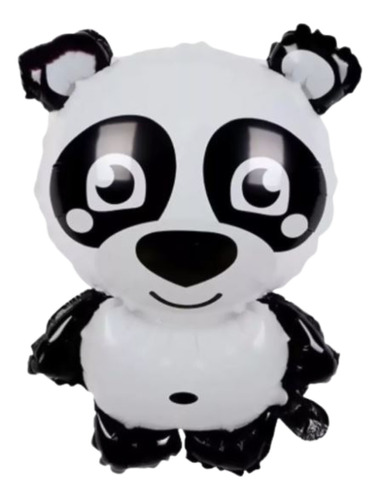 Globo Oso Panda Deco Animalitos Del Bosque 45 Cm 