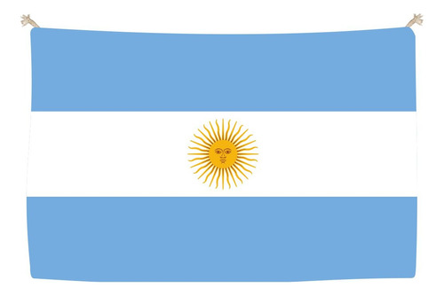 Bandera Argentina Personalizada Tu Logo 90x60 Cordones