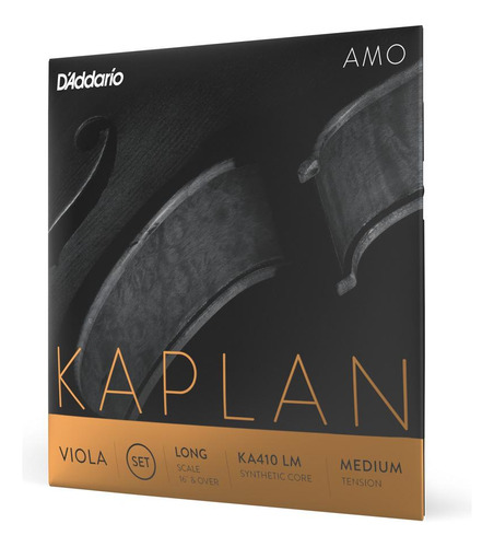 Encordoamento Viola De Arco Daddario Kaplan Amo Ka410 Lm