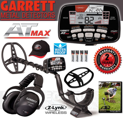 Imagen 3 de 10 de Garrett Atmax Detector De Metales Oro Huacas Betas Combo Kit