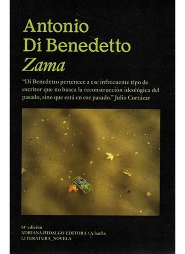 Zama, De Antonio Di Benedetto. Editorial Adriana Hidalgo, Tapa Blanda En Español, 2022