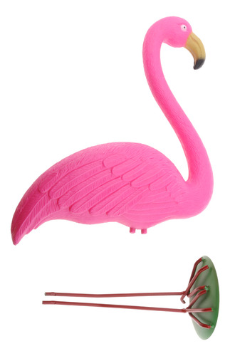Pink Lawn Flamingo Estatuilla De Plástico Pastizales