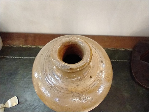 Antigua Botella De Gres 31 Cm