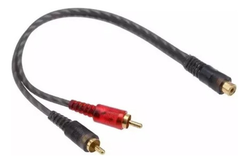 Cable Y Rca 2 Machos A 1 Hembra Profesional Anti Flama Audio