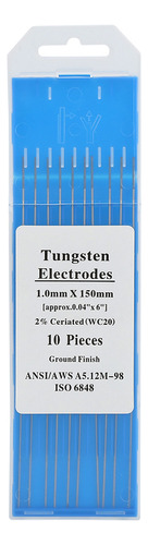 10pcs Wc20 Cerium Tungsteno Tig Electrodos Para Acero Inoxid