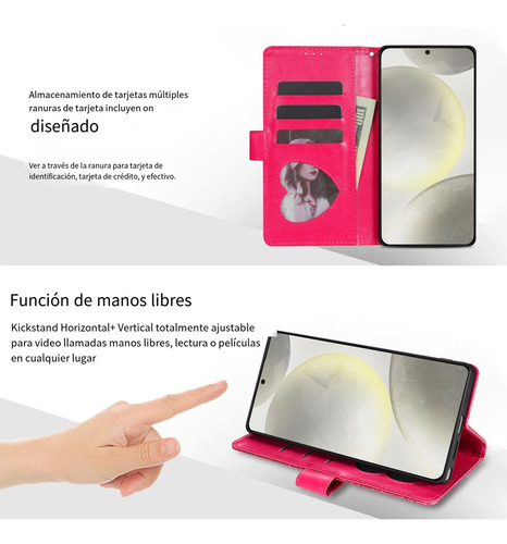 Funda Para Xiaomi Poco C65 Xiaomi Poco M6 Pro 4g Flash Funda Protectora De Piel Tipo Cartera Con Cremallera, Bolsillo, Ranura Para Tarjetas