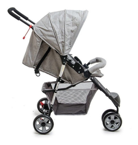 Imagen 2 de 3 de Cochecito de 3 ruedas Love 297 linen 07 con chasis color plateado