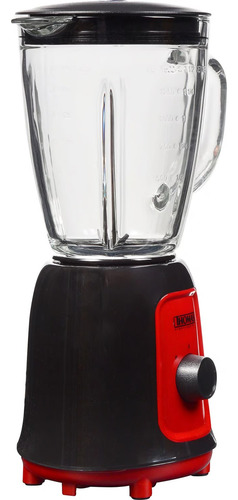 Licuadora Vidrio 1,5 Litros Negro/rojo Thomas