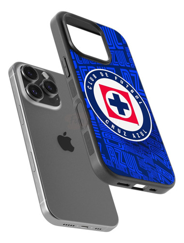 Funda Club De Futbol Cruz Azul 4 Negro Motorola Edge 50 Pro