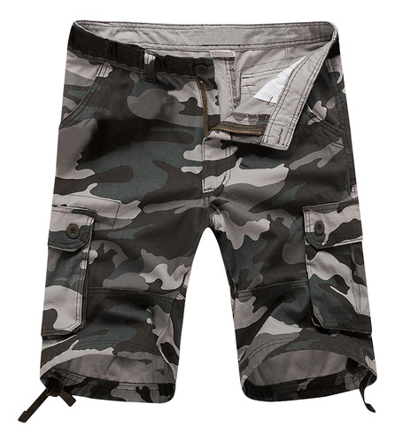 Pantalones Cortos De Trabajo De Camuflaje Para Hombre, Múlti