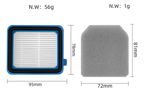 Filtro Hepa De Substituição 8x Para Electrolux Q6 Q7 Q8 Wq61