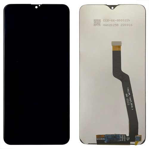 Tela Frontal Lcd Display Compatível A10 C/ Aro Premium Cor Preto Com Aro