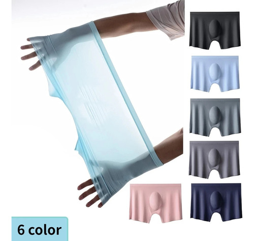 Calzoncillos Bóxer Elásticos De Seda De Hielo Para Hombre