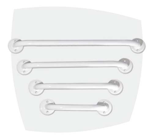 Agarradera Para Baño 35 Cm Seguridad Hogar Blanco Epoxi X2