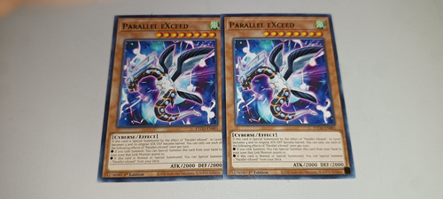 Set 2 Cartas Yugioh Parallel Exceed Etco