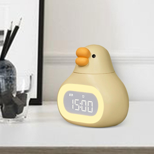 Wv Reloj Despertador Digital De Para Niños, Bonito Amarillo